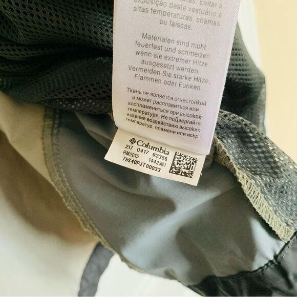 Columbia Men’s Two-Tone Black/Tan Hooded Glennaker Lake Rain Jacket | Size: L - Picture 12 of 12